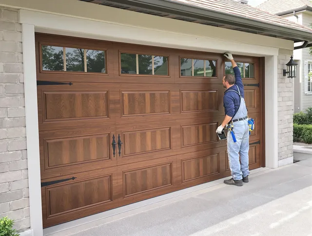 Custom garage door showcase by Burrillville Garage Door Repair in Burrillville