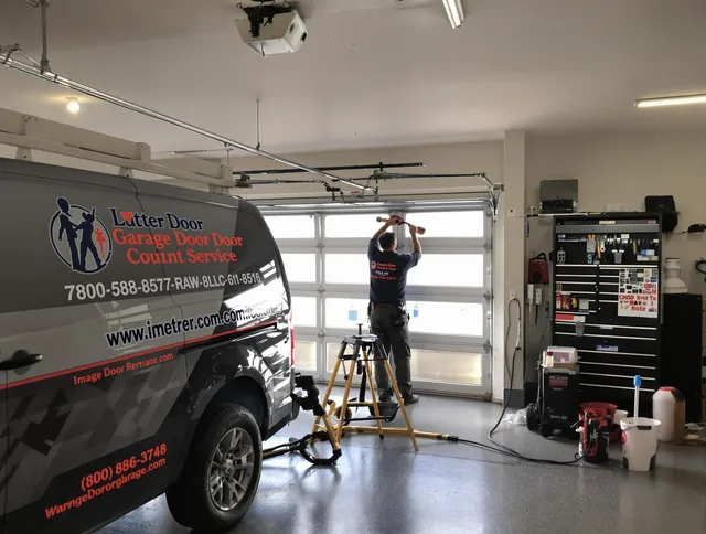 Burrillville Garage Door Repair team performing same-day garage door repair in Burrillville